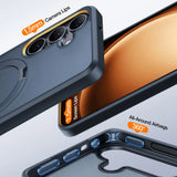 Husa de protectie Torras Ostand MagSafe Series compatibil cu Samsung Galaxy S25 Plus, Negru