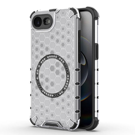 Husa de protectie Techsuit HoneyComb Shield MagSafe compatibil cu iPhone 16e / iPhone 17e, Alb