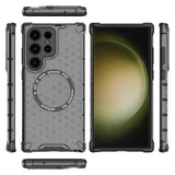 Husa de protectie Techsuit HoneyComb Shield MagSafe compatibil cu Samsung Galaxy S24 Ultra, Negru