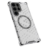 Husa de protectie Techsuit HoneyComb Shield MagSafe compatibil cu Samsung Galaxy S24 Ultra, Negru