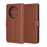 Husa de protectie Techsuit Leather Folio compatibil cu Realme 14 Pro, Maro