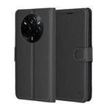 Husa de protectie Techsuit Leather Folio compatibil cu Realme 14 Pro, Negru