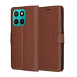 Husa de protectie Techsuit Leather Folio compatibil cu Honor X8c, Maro