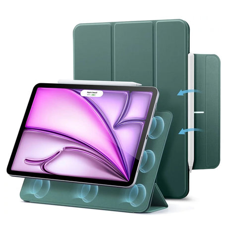Husa de protectie tableta ESR Rebound Magnetic compatibil cu iPad Pro 12.9 (2020/2021/2022) / Air 13 (2024) / Air 13 (2025) / Air 13 (2026), Verde Padure