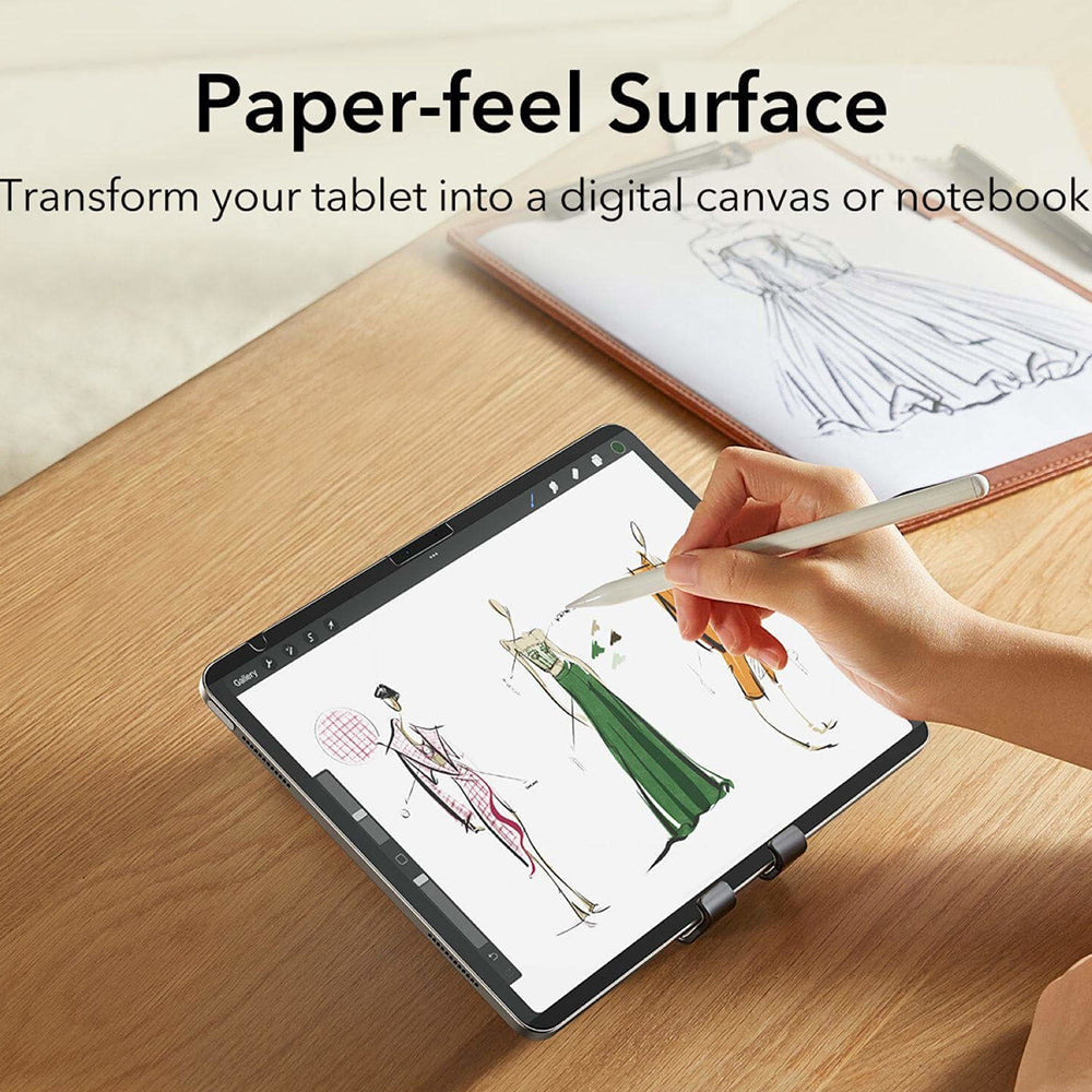 Husa de protectie tableta ESR Paper-Feel Magnetic compatibil cu iPad 10 (2022) 10.9 / 11 (2025) / 12 (2026), Transparent