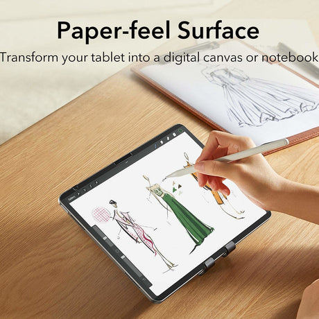 Husa de protectie tableta ESR Paper-Feel Magnetic compatibil cu iPad 10 (2022) 10.9 / 11 (2025) / 12 (2026), Transparent