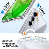 Husa de protectie Torras Guardian Magnetic Series compatibil cu Samsung Galaxy S25 Plus, Transparent