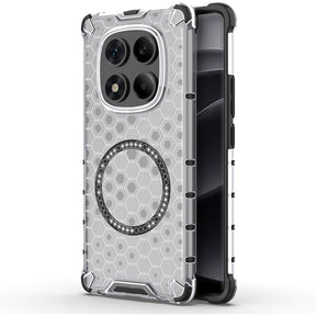 Husa de protectie Techsuit HoneyComb Shield MagSafe compatibil cu Xiaomi Redmi Note 14 Pro 4G, Alb