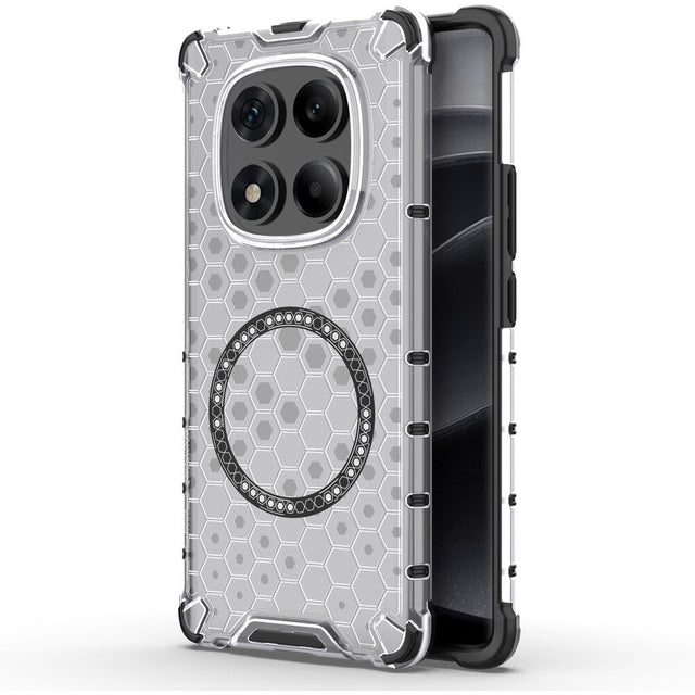 Husa de protectie Techsuit HoneyComb Shield MagSafe compatibil cu Xiaomi Redmi Note 14 Pro 4G, Alb