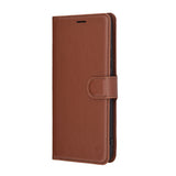 Husa de protectie Techsuit Leather Folio compatibil cu Realme 14 Pro+, Maro