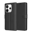 Husa de protectie Techsuit Leather Folio compatibil cu Xiaomi Redmi Note 14 5G, Negru