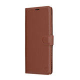 Husa de protectie Techsuit Leather Folio compatibil cu Xiaomi Redmi Note 14 Pro 4G, Maro