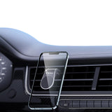 Suport Techsuit AirGrip (S7), Waterfall-Shaped, Magnetic Secure Grip for Air Vent, Clamp Grip, Negru / Silver