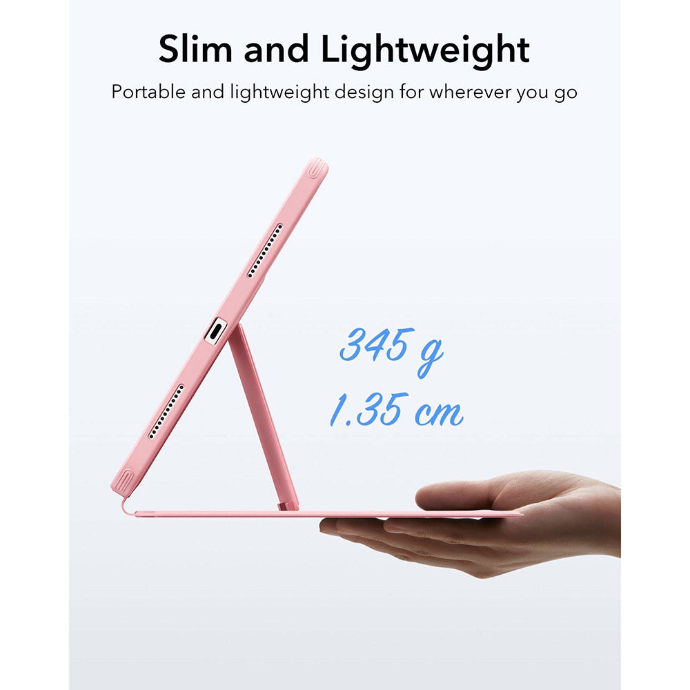 Husa de protectie tableta ESR Flip Hybrid (with Pencil Holder) compatibil cu iPad 10 (2022) 10.9 / 11 (2025) / 12 (2026), Roz