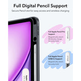 Husa de protectie tableta ESR Flip Hybrid (with Pencil Holder) compatibil cu iPad Air 13 (2024) / Air 13 (2025) / Air 13 (2026), Negru