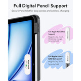 Husa de protectie tableta ESR Flip Hybrid (with Pencil Holder) compatibil cu iPad Air 4 (2020) / Air 5 (2022) / Air 11 (2024 / 2025 / 2026), Negru