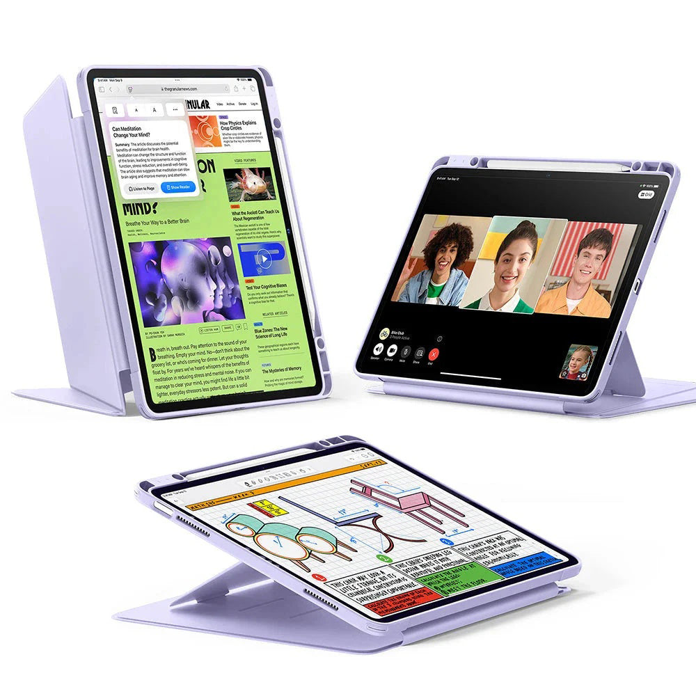 Husă ESR Flip Hybrid mov pentru iPad Air 13 (2024)