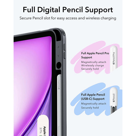 Husa de protectie tableta ESR Flip Hybrid (with Pencil Holder) compatibil cu iPad Air 4 (2020) / Air 5 (2022) / Air 11 (2024 / 2025 / 2026), Mov