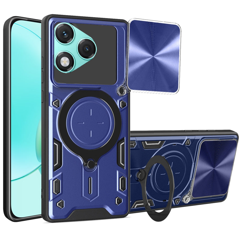 Husa de protectie Techsuit CamGuard Pro compatibil cu Honor 400 Lite, Albastru