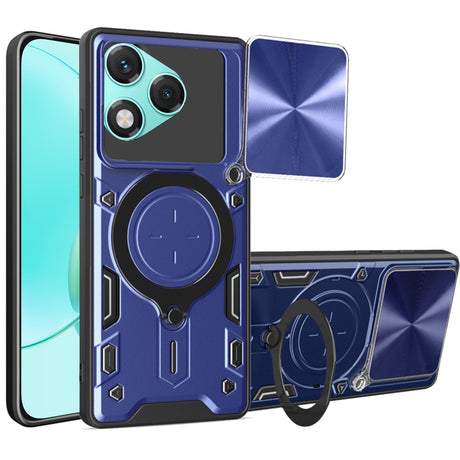 Husa de protectie Techsuit CamGuard Pro compatibil cu Honor 400 Lite, Albastru