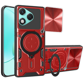 Husa de protectie Techsuit CamGuard Pro compatibil cu Honor 400 Lite, Rosu
