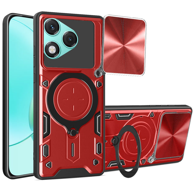 Husa de protectie Techsuit CamGuard Pro compatibil cu Honor 400 Lite, Rosu