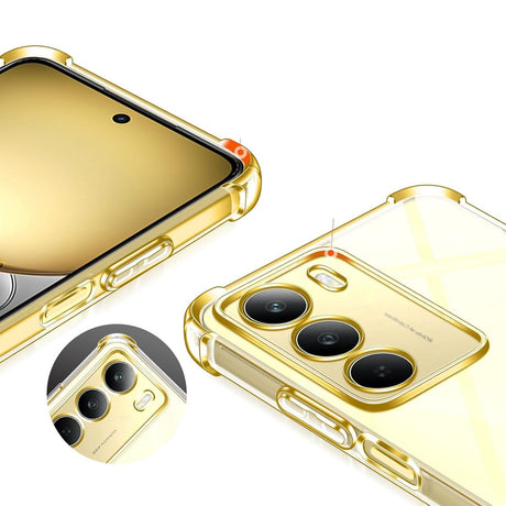 Husa de protectie Techsuit Shockproof Clear Silicone compatibil cu Realme 14x, Transparent