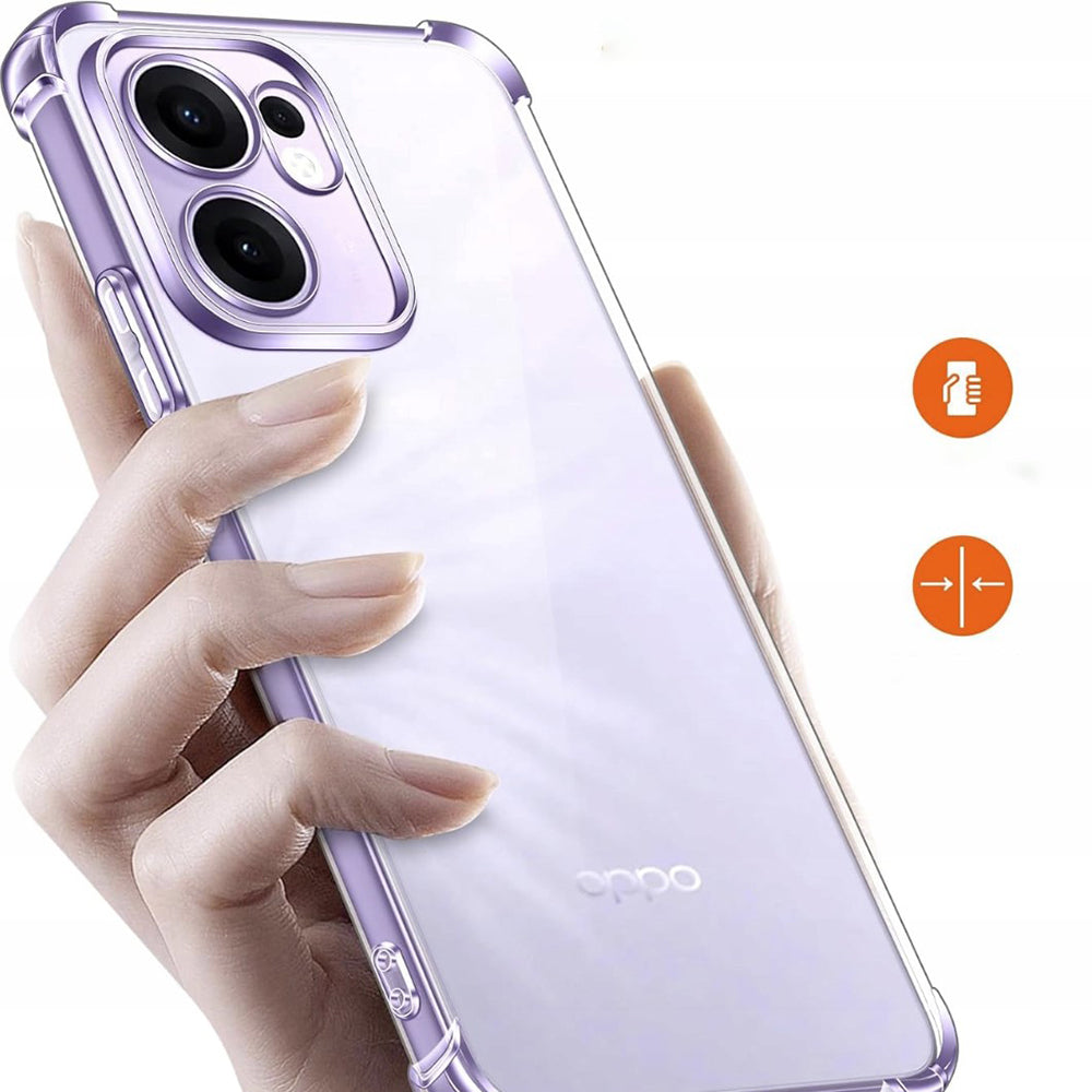 Husa de protectie Techsuit Shockproof Clear Silicone compatibil cu Oppo Reno13 F 4G / Reno13 F 5G / Reno13 FS 5G, Transparent
