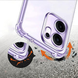 Husa de protectie Techsuit Shockproof Clear Silicone compatibil cu Oppo Reno13 F 4G / Reno13 F 5G / Reno13 FS 5G, Transparent