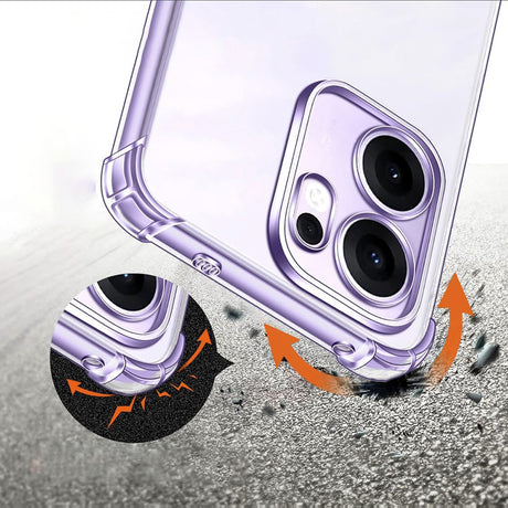 Husa de protectie Techsuit Shockproof Clear Silicone compatibil cu Oppo Reno13 F 4G / Reno13 F 5G / Reno13 FS 5G, Transparent
