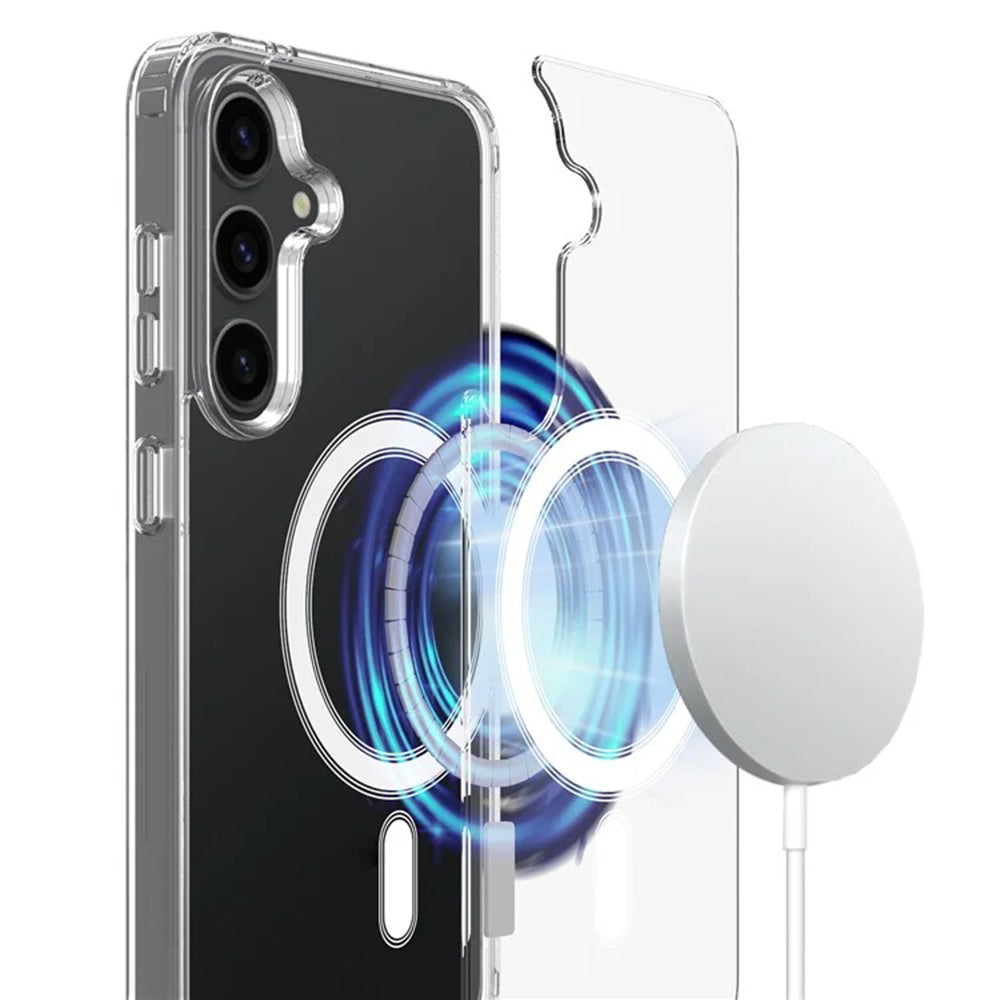 Husa de protectie Techsuit MagSafe Pro compatibil cu Samsung Galaxy S25 Plus, Transparent