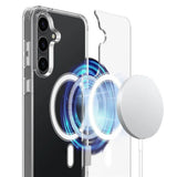 Husa de protectie Techsuit MagSafe Pro compatibil cu Samsung Galaxy S25 Plus, Transparent