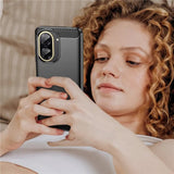 Husa de protectie Techsuit Carbon Silicone compatibil cu Xiaomi Redmi A5 4G (Standard), Negru