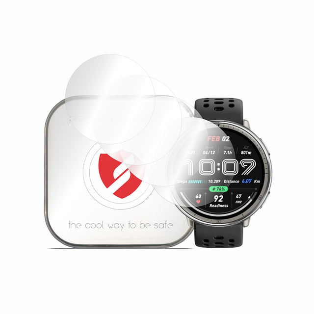 Folie de protectie smartwatch Smart Protection Premium Classic (set de 4) compatibil cu Amazfit Active 2 (Round), Transparent