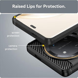 Husa de protectie Techsuit Carbon Silicone compatibil cu Honor Magic7 Lite / X9c, Negru