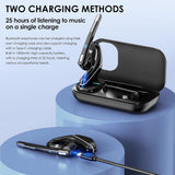 Casti Techsuit Premium Bluetooth Headset Hearyo (A6L), HandsFree, ENC, Dual-Mic, Bluetooth 5.3, 1000mAh, 96hrs, Negru