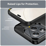 Husa de protectie Techsuit Carbon Silicone compatibil cu Honor 400 Lite, Negru