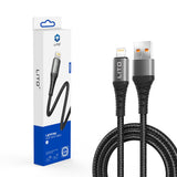 Cablu Lito (LD22L), USB-A to Lightning, Fast Charging, 2.4A, 2m, Negru