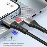 Cablu Lito (LD22L), USB-A to Lightning, Fast Charging, 2.4A, 2m, Negru
