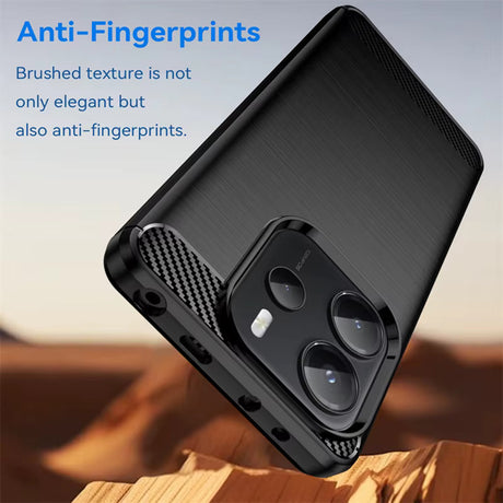 Husa de protectie Techsuit Carbon Silicone compatibil cu Xiaomi Redmi Note 14S, Negru