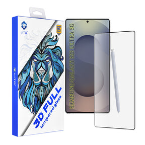 Folie de protectie Lito 3D Full Cover compatibil cu Samsung Galaxy S25 Ultra, Negru