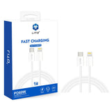 Cablu Lito LD04CL USB-C to Lightning, alb