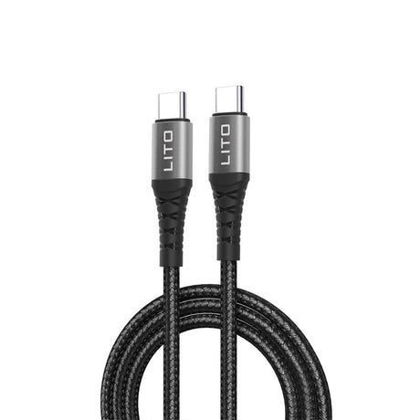 Cablu Lito (LD08CC), Type-C to Type-C, Fast Charging, 60W, 1m, Negru
