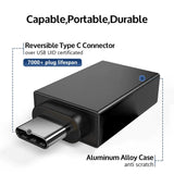 Adaptor Techsuit (set de 2) OTG Adapters DuoVoltX (A13), USB to Type-C, 3A, Plug&Play, Fast Transfer, 5Gbps, Gri