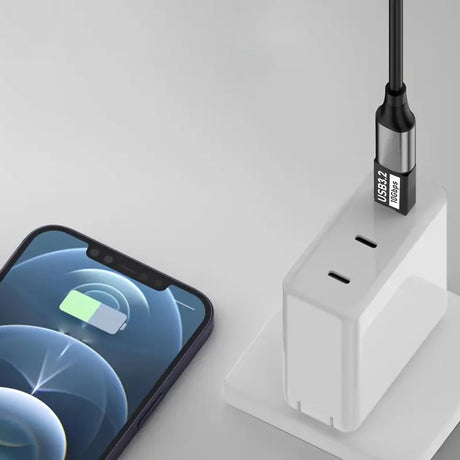 Adaptor Techsuit OTG Adapter AluCoreX (A14), USB to Type-C, 10Gbps, Plug and Play, Aluminum Alloy, Fast Data Transfer, Negru