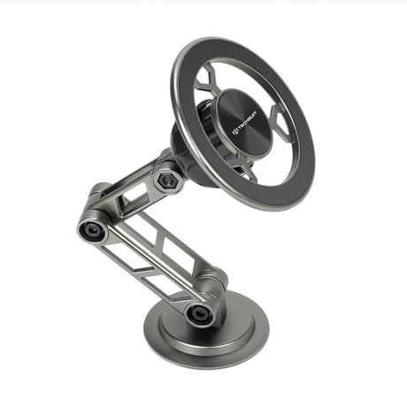 Suport Techsuit Premium TitanMagX (S14), for Dashboard/Desk, MagSafe Compatible, 360° Rotation, 3M Adhesive, Gri