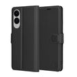 Husa de protectie Techsuit Leather Folio compatibil cu Samsung Galaxy S25 Edge, Negru