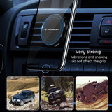 Suport Techsuit TinyGrip (S9), for Air Vent, with Metal Plate, Strong Magnet, Universal Compatibility, Negru / Silver