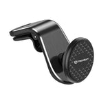 Suport Techsuit AirGrip (S8), Waterfall-Shaped, Magnetic N52 Secure Grip, for Air Vent, Clamp Grip, Negru / Silver