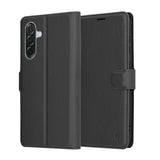 Husa de protectie Techsuit Leather Folio compatibil cu Samsung Galaxy A56 5G, Negru